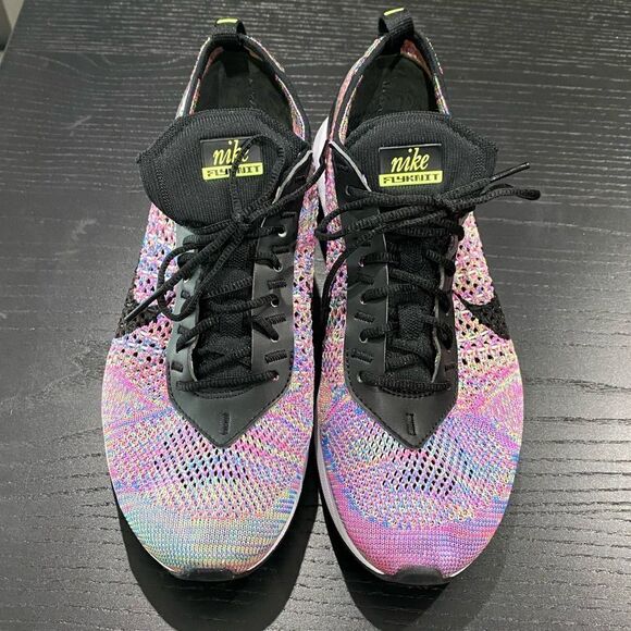 Nike Air Max Flyknit Racer Sneakers Multi Color - Picture 1 of 8